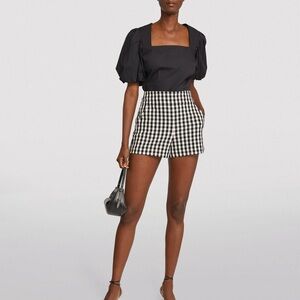 Alice + Olivia Donald High Waist Shorts